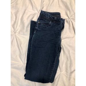 vera wang navy blue skinny jeans